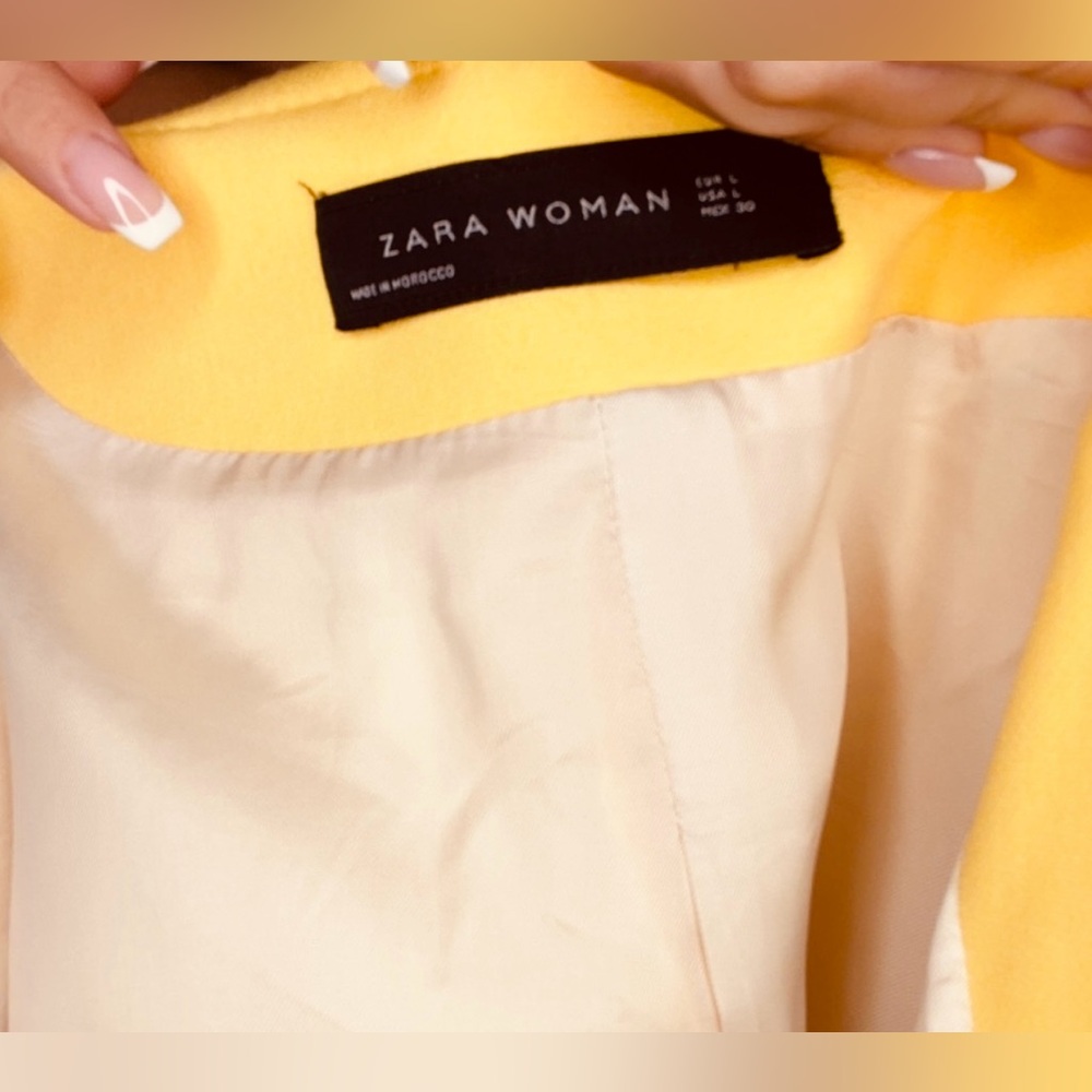 ZARA YELLOW BEAUTIFUL COAT - Picture 5 of 5